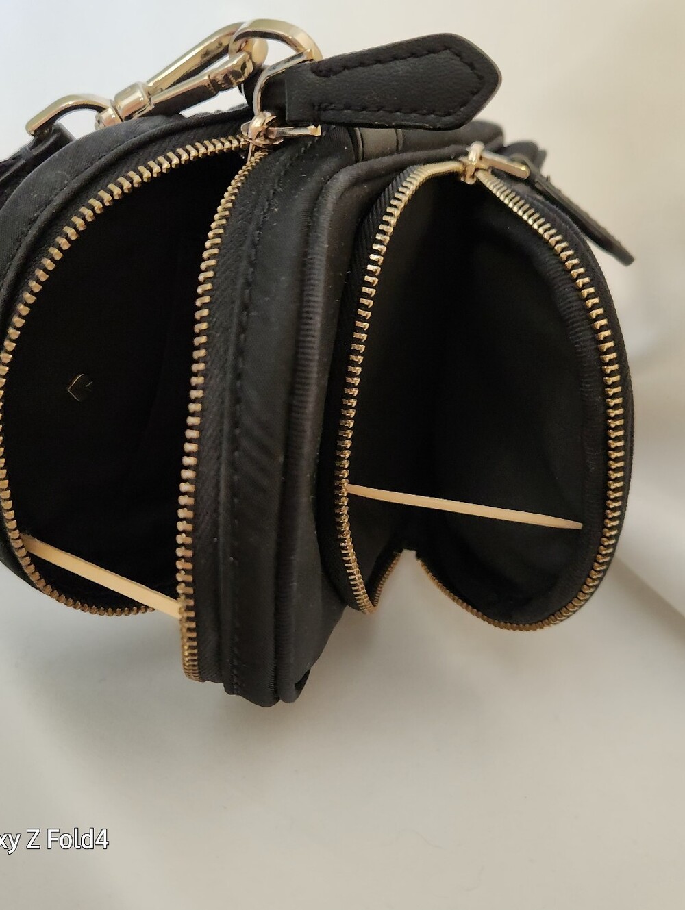 Kate Spade Black Nylon Mini Crossbody Pouch with Gold Logo - Picture 8 of 8